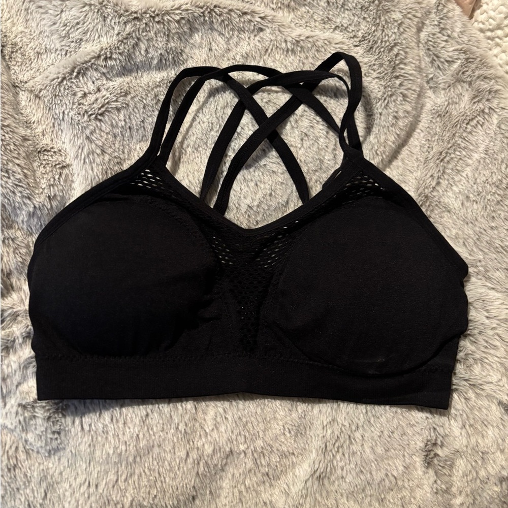 Black Strappy Women's Bralette